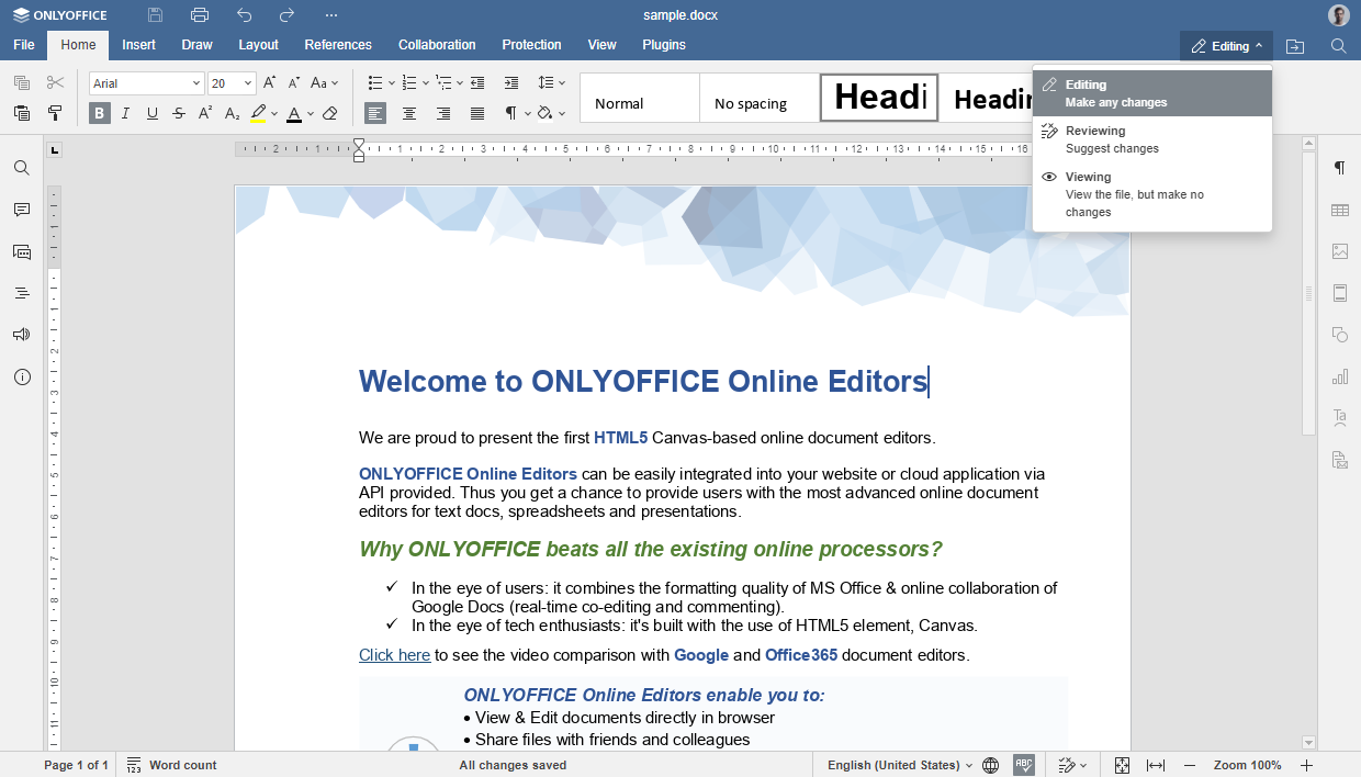 ONLYOFFICE Docs 8.1