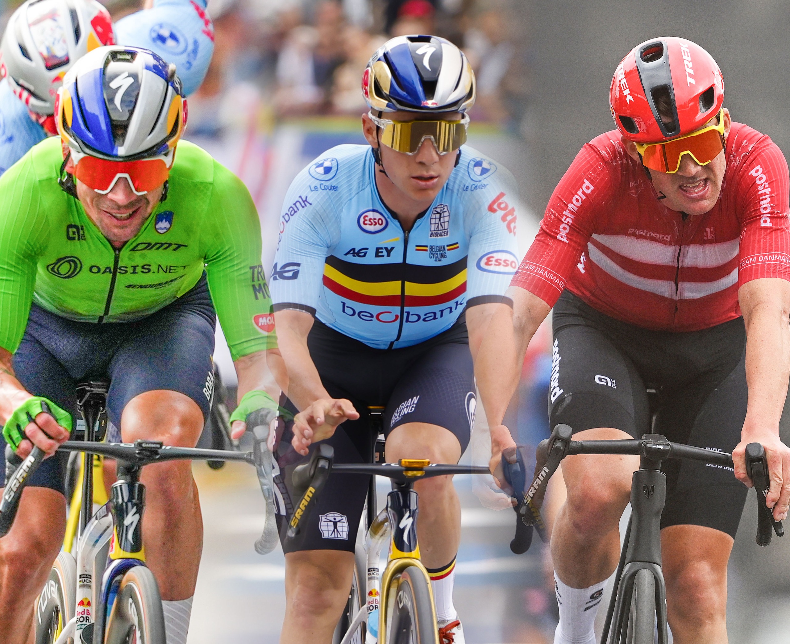 Primož Roglič, Remco Evenepoel, and Mads Pedersen are among the top contenders at the 2026 UEC Road European Championships