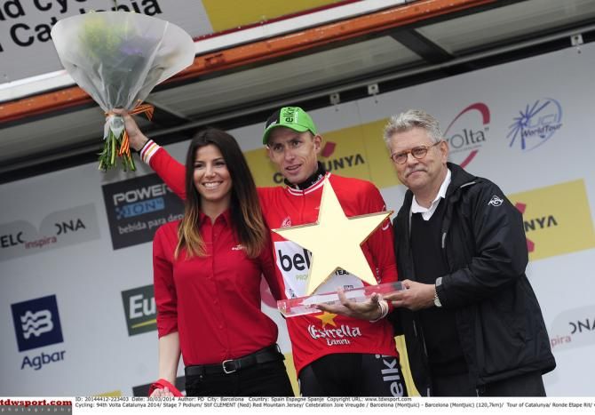 Mountain classification winner Stef Clement (Belkin)