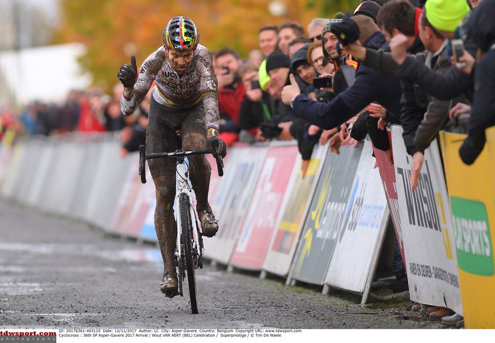 Wout Van Aert (Crelan - Charles) wins Superprestige Gavere