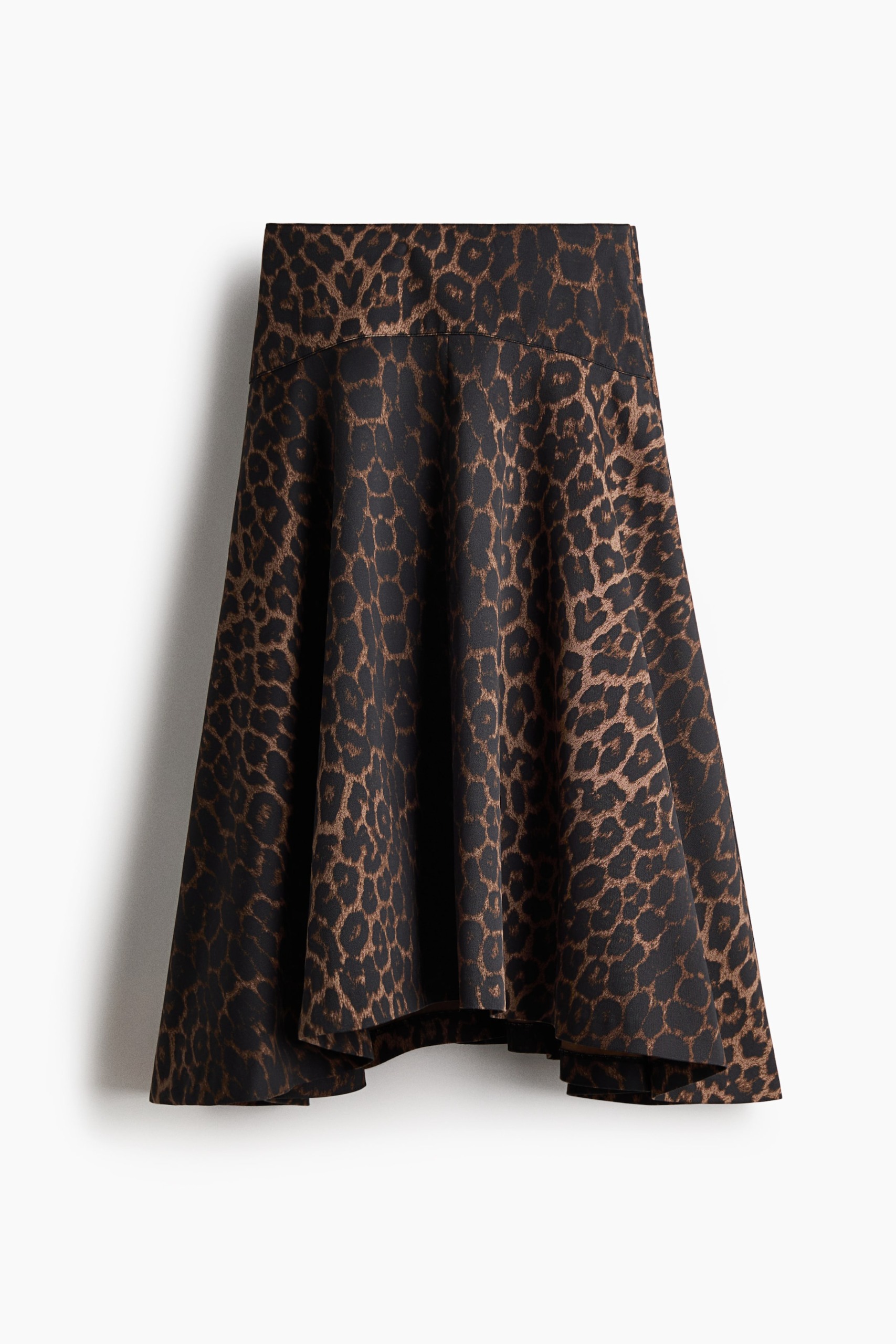 Flared Twill Skirt