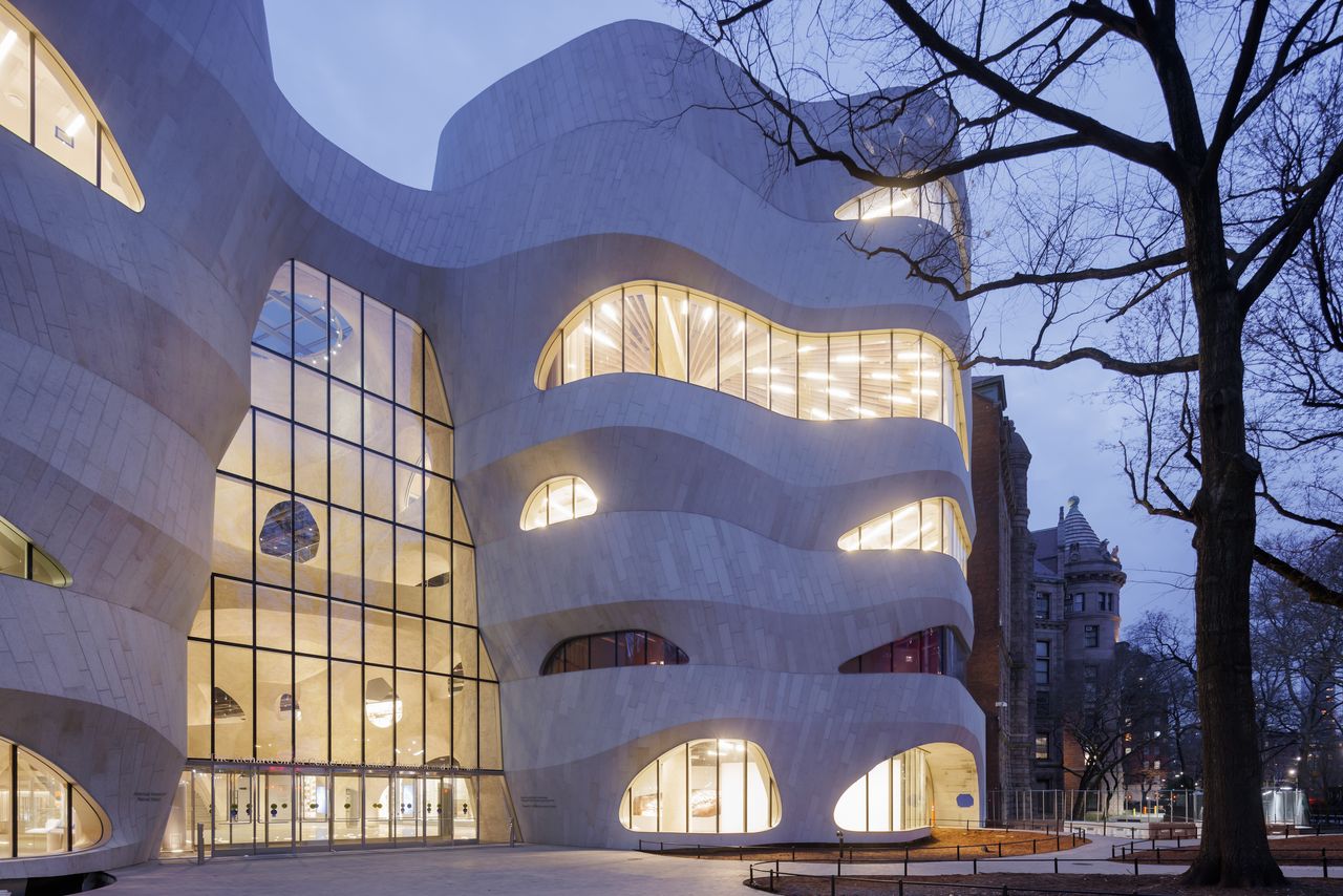  Richard Gilder Center exterior at dusk