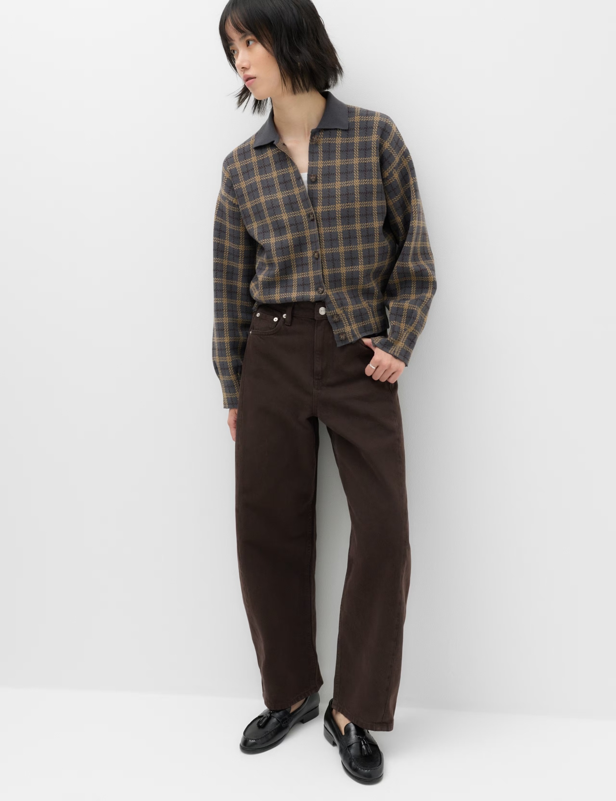 M&S, Mid Rise Barrel Jeans