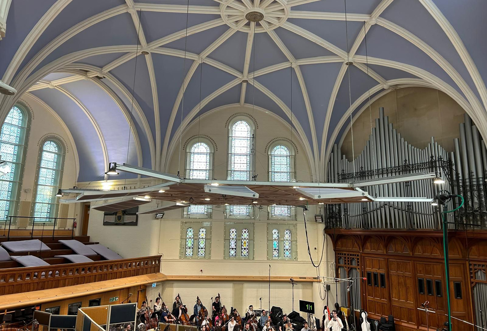 Recording of Burgonia film score at Air Studios