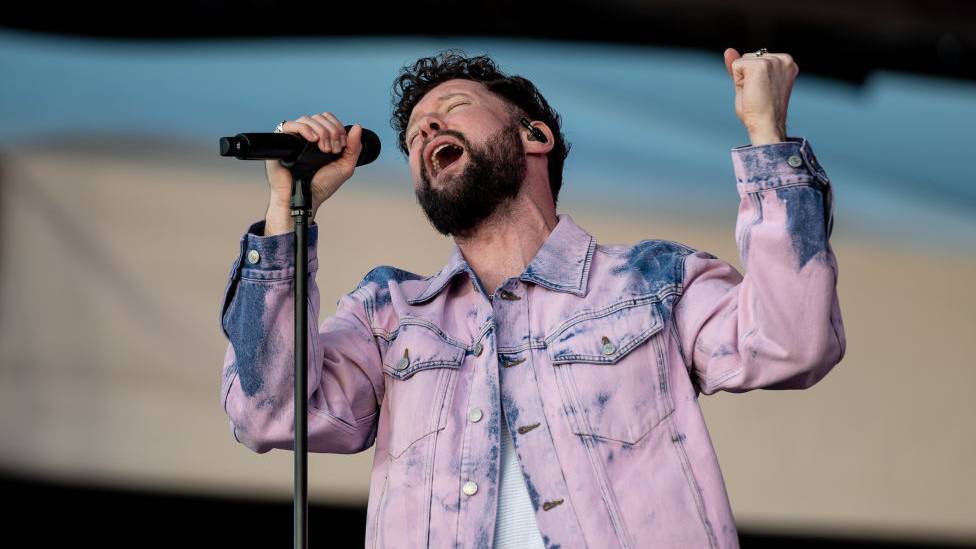 Calum Scott performs on the Mundo stage during the second day of the 20th edition of Rock In Rio Lisbon