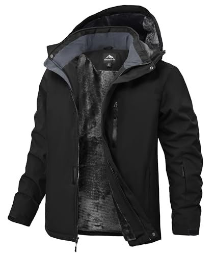 Mens Winter Snow Jacket Waterproof Ski Jackets 