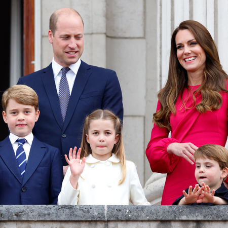 Prince William and Kate Middleton with their children
