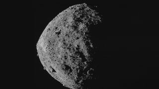 NASA's OSIRIS-REx spacecraft captured this image of the Nightingale site on asteroid Bennu, on April 29, 2020.