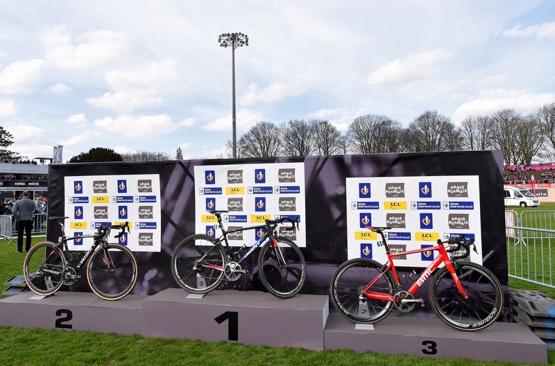 There was a podium for the bikes as well this year