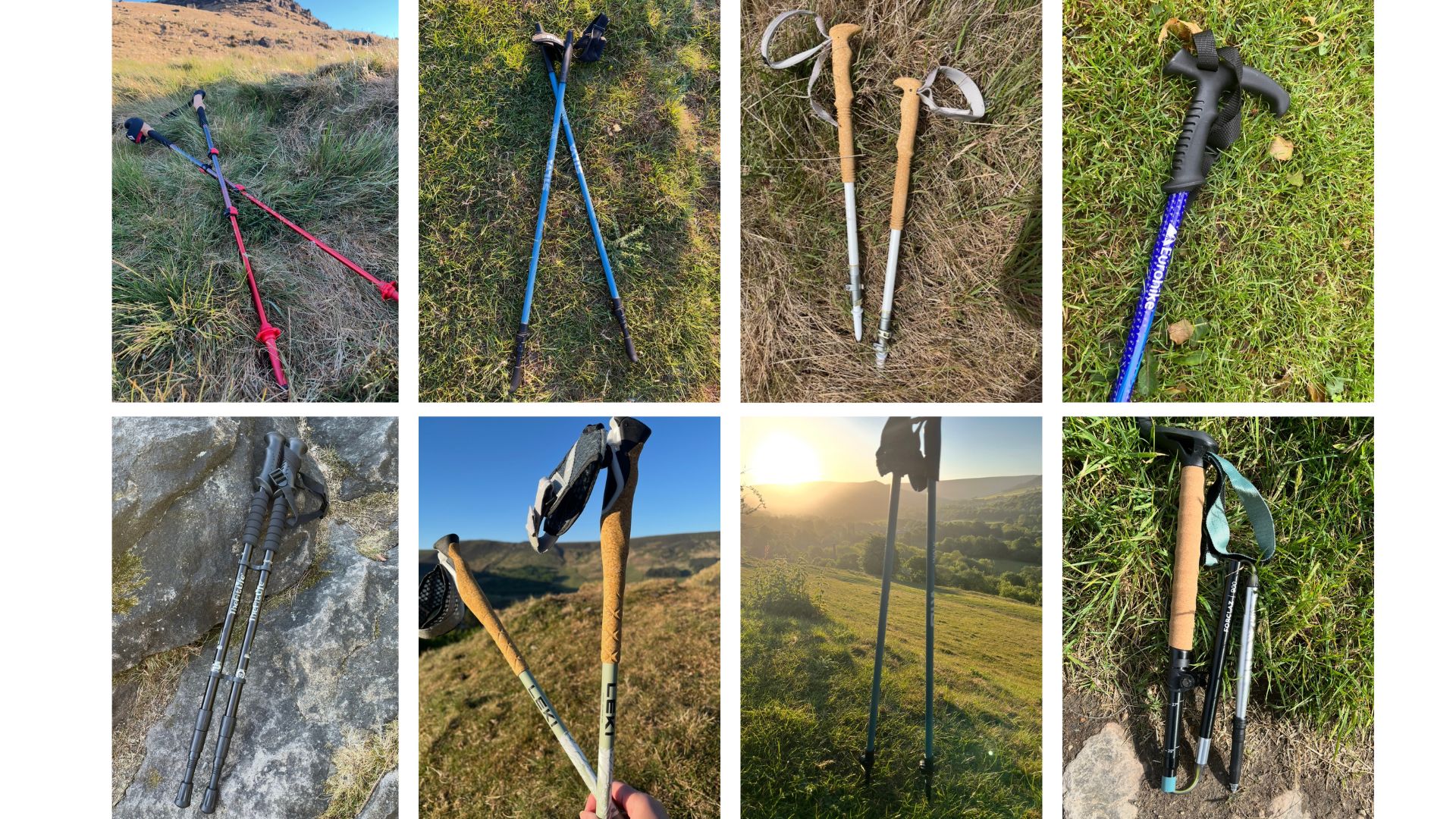 Susan Griffin testing the best hiking poles in the Pennines