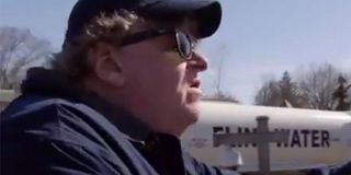 Michael Moore Spraying Flint Water Fahrenheit 11/9