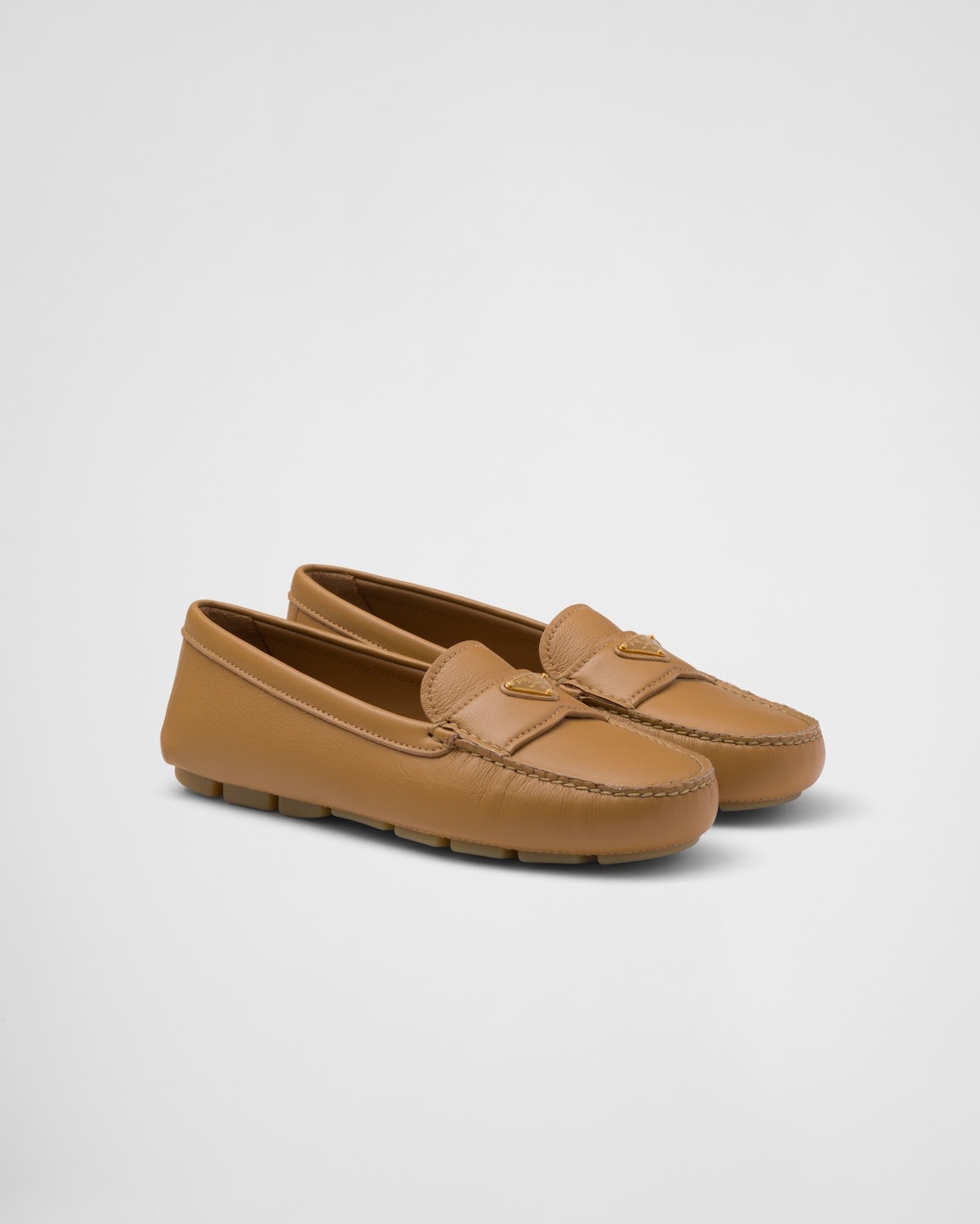 Prada Leather Driving Loafers