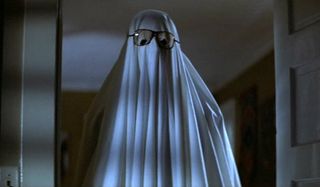 Halloween sheet bob's glasses ghost scene