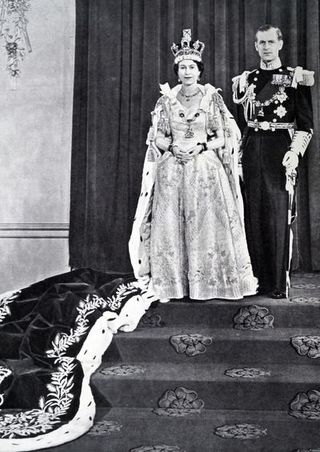The coronation of Elizabeth II: Queen with the Duke of Edinburgh.
