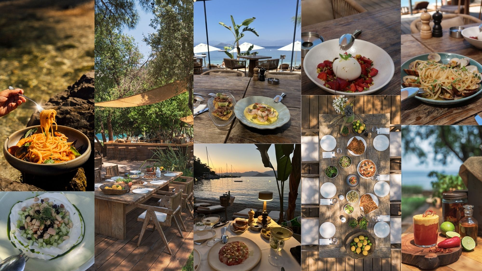 A selection of Mediterranean dishes served at Yazz Collective on T&amp;uuml;rkiye&amp;rsquo;s Turquoise Coast.