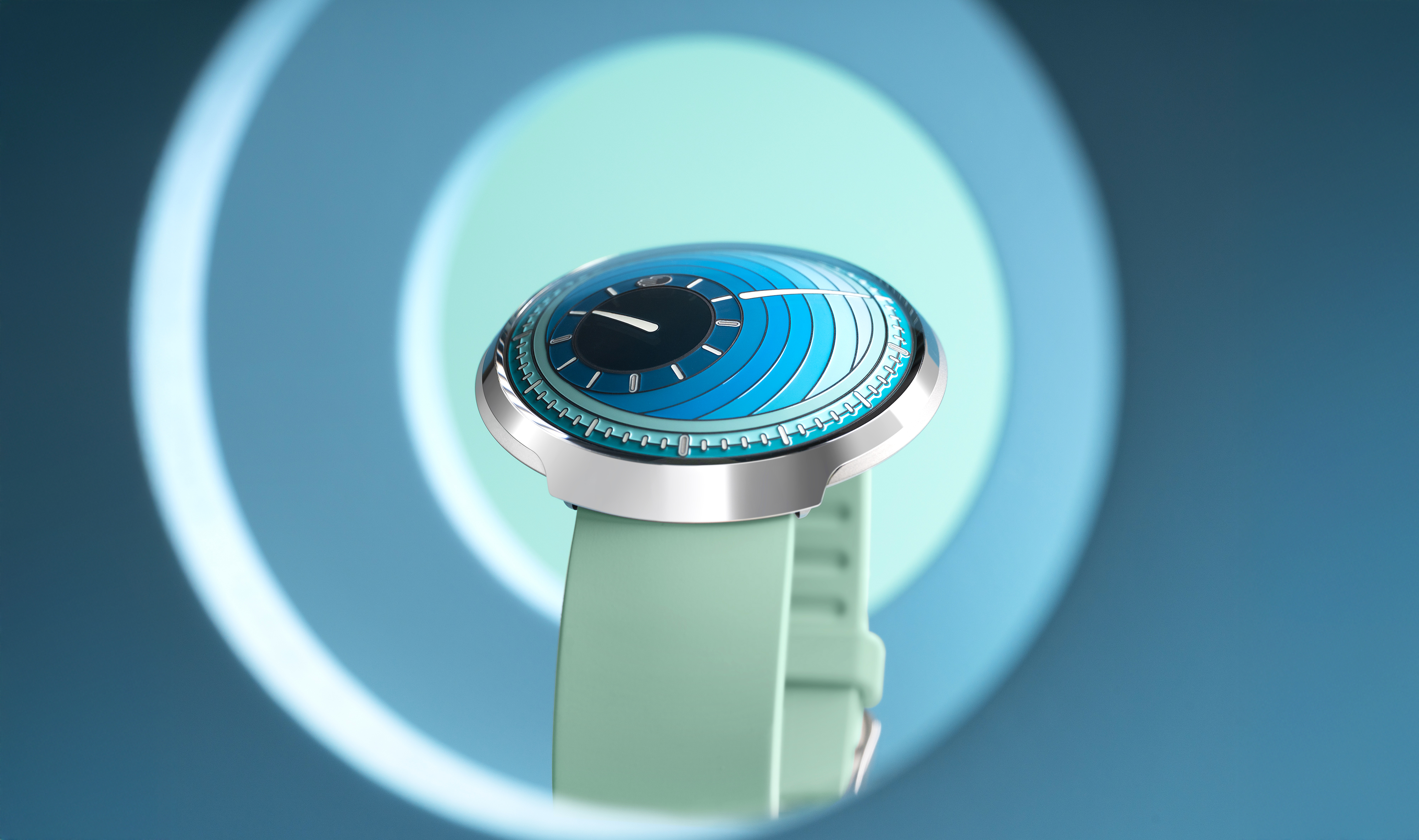 pastel coloured watch