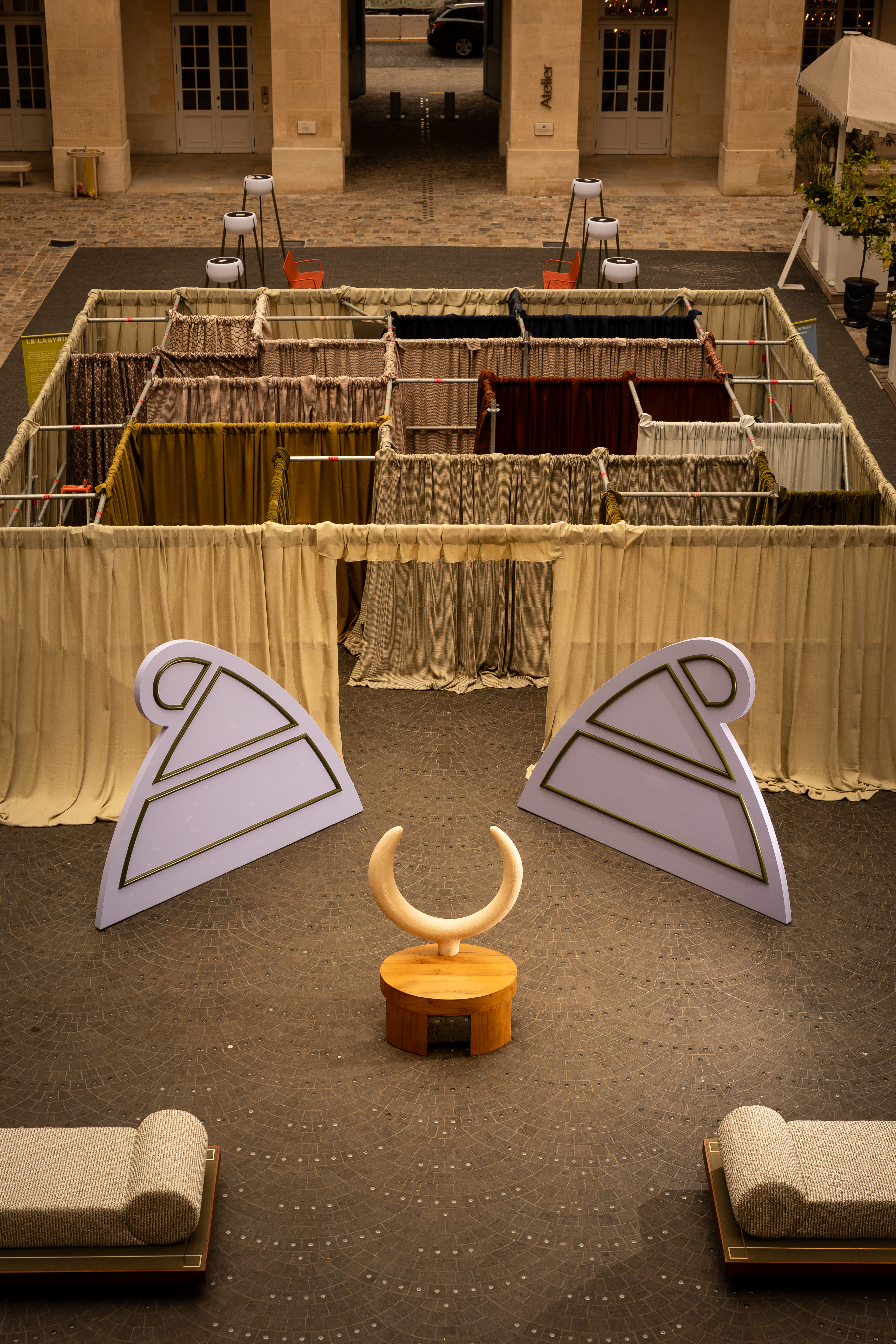 Furniture and curtains