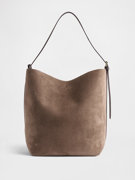 Vegan Suede Bucket Bag