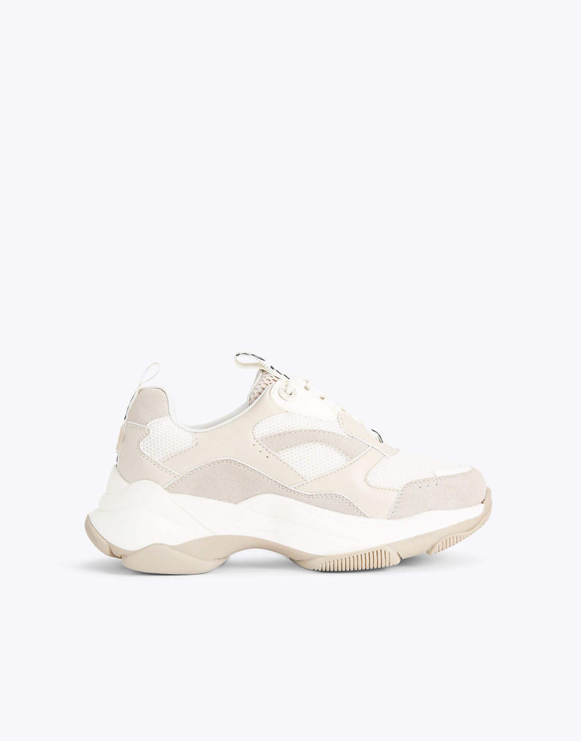 Kg Kurt Geiger Lila Lace Up Trainers in Bone Combination