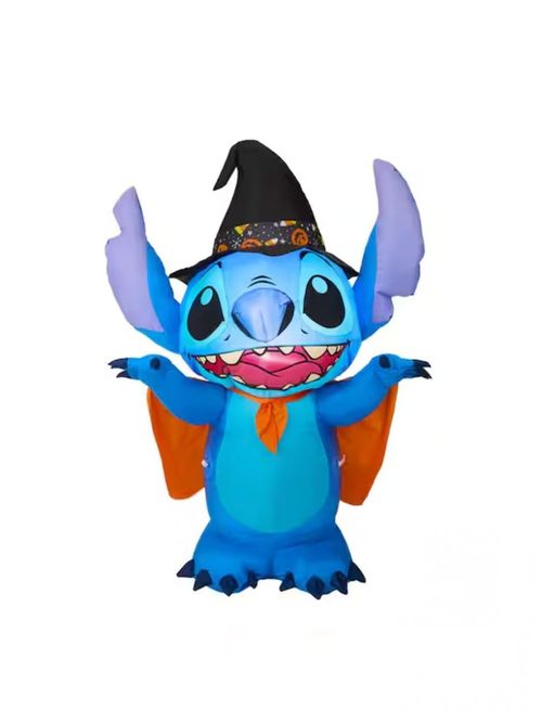 5 ft LED Stitch as Witch Inflatable