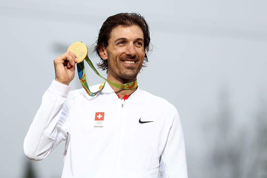 Switzerland's Fabian Cancellara is delighted with his gold medal in the individual time trial at the 2016 Olympic Games in Rio de Janeiro, Brazil &ndash; his last race as a professional