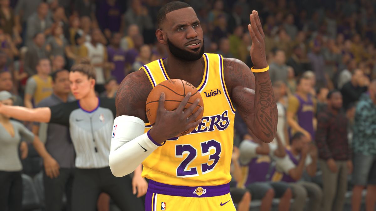 A screenshot of NBA 2K20.