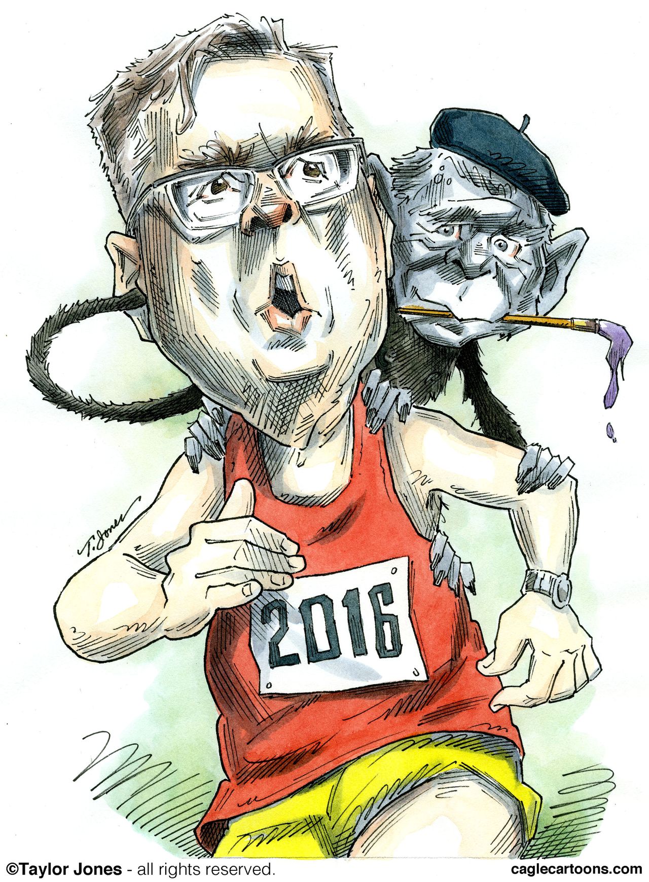 Political cartoon U.S. Jeb Bush 2016