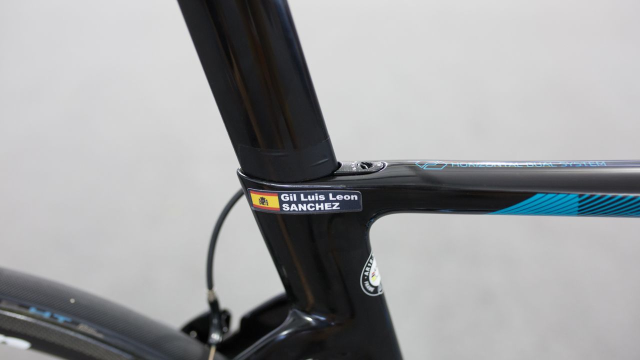 Electrical tape marks the seat post height
