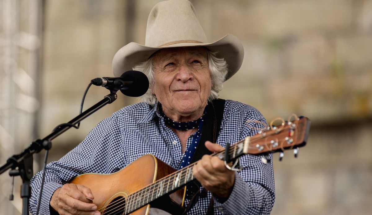 Ramblin&#039; Jack Elliott performs at the 2013 Newport Folk Festival at Fort Adams State Park on July 28, 2013 in Newport, Rhode Island