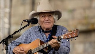 Ramblin' Jack Elliott performs at the 2013 Newport Folk Festival at Fort Adams State Park on July 28, 2013 in Newport, Rhode Island