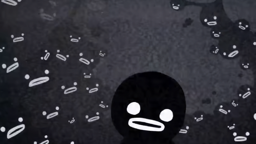 Steven, an anti-save scumming character in Mewgenics, stares at the screen.