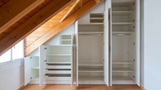 A trio of custom-made wardrobes