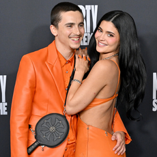 Kylie Jenner and Timoth&eacute;e Chalamet on the Red Carpet for Marty Supreme premiere.