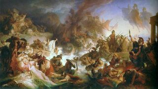 Die Seeschlacht bei Salamis by Wilhelm von Kaulbach