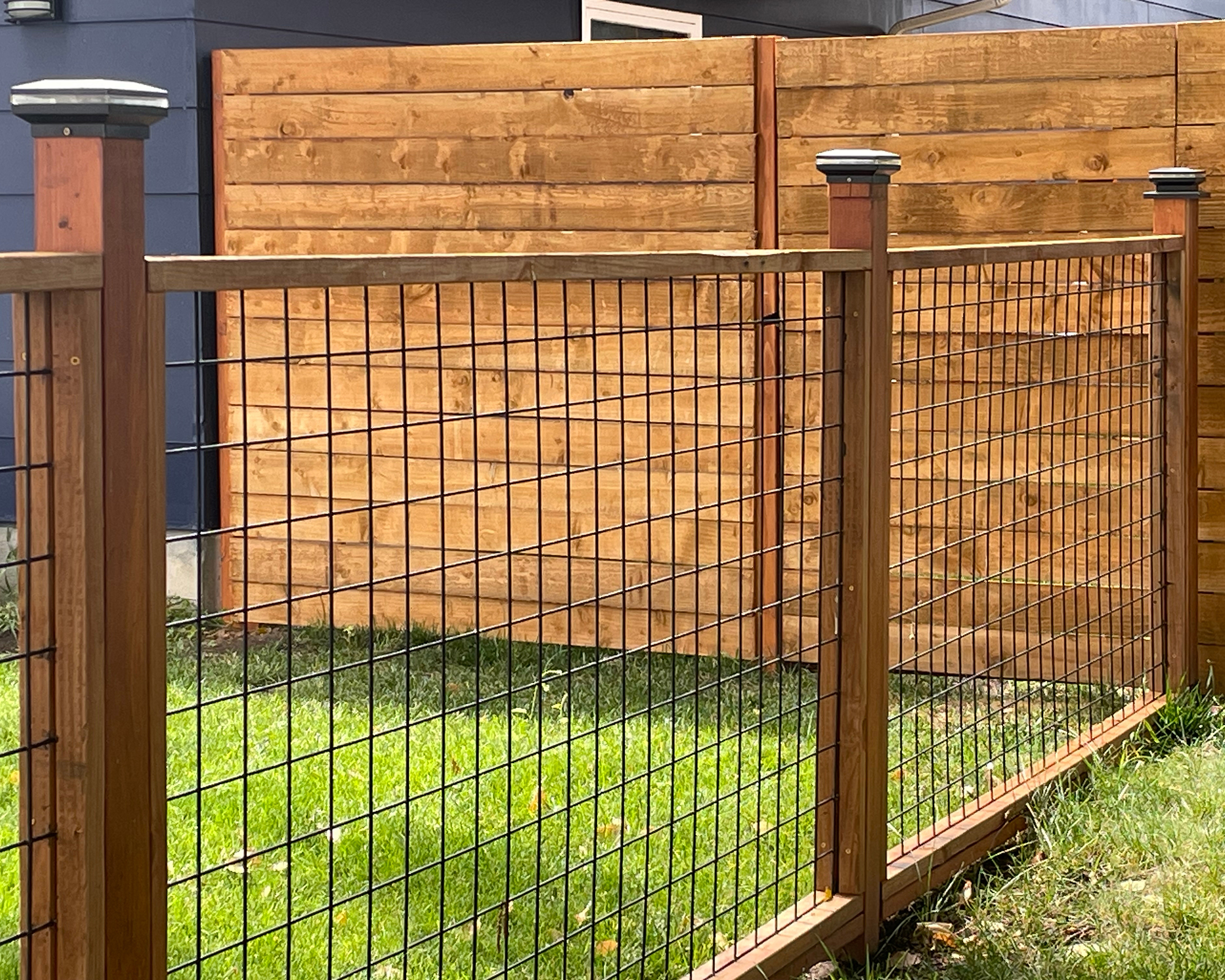 Hog wire fence