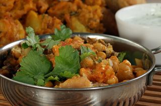 Chickpea and potato curry