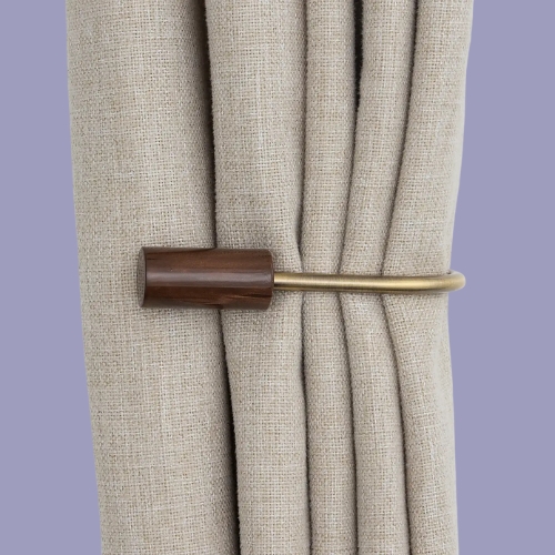 Marble Antique Brass Curtain Holdbacks