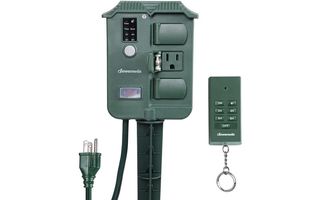 Dewenwils Extension cord with stake and timer
