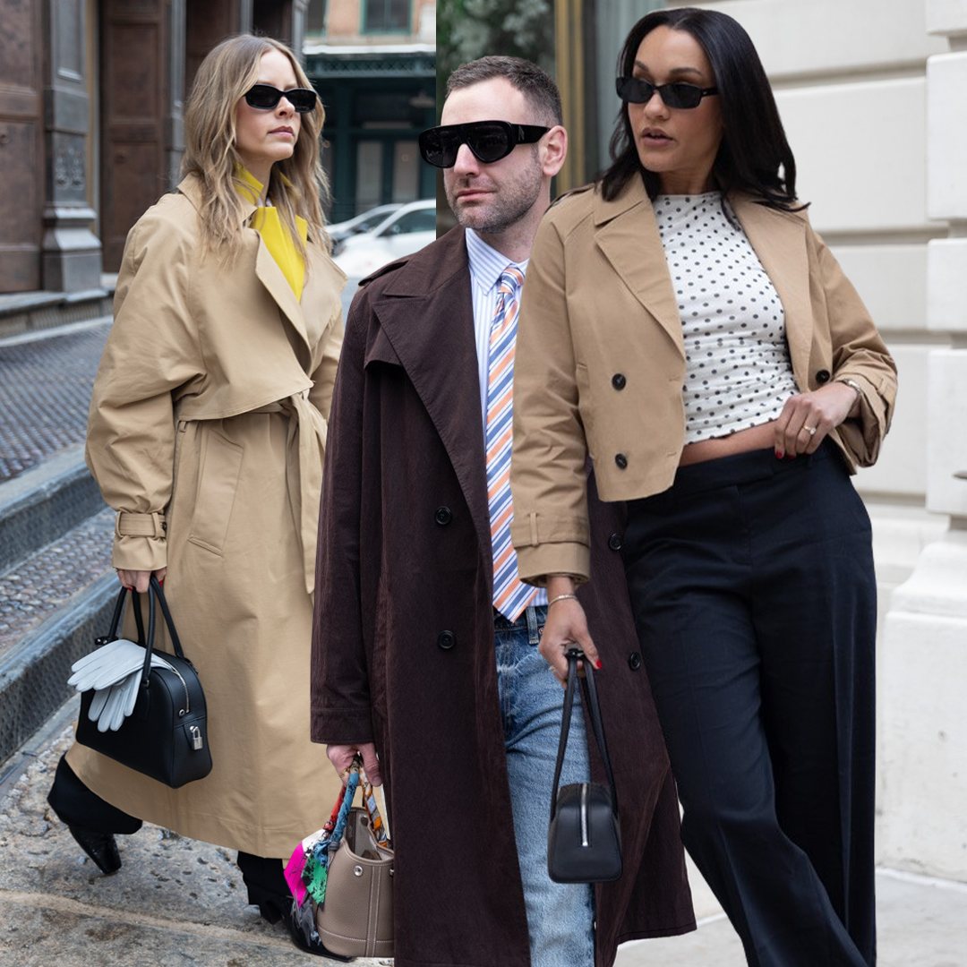 collage of editor street style imagery