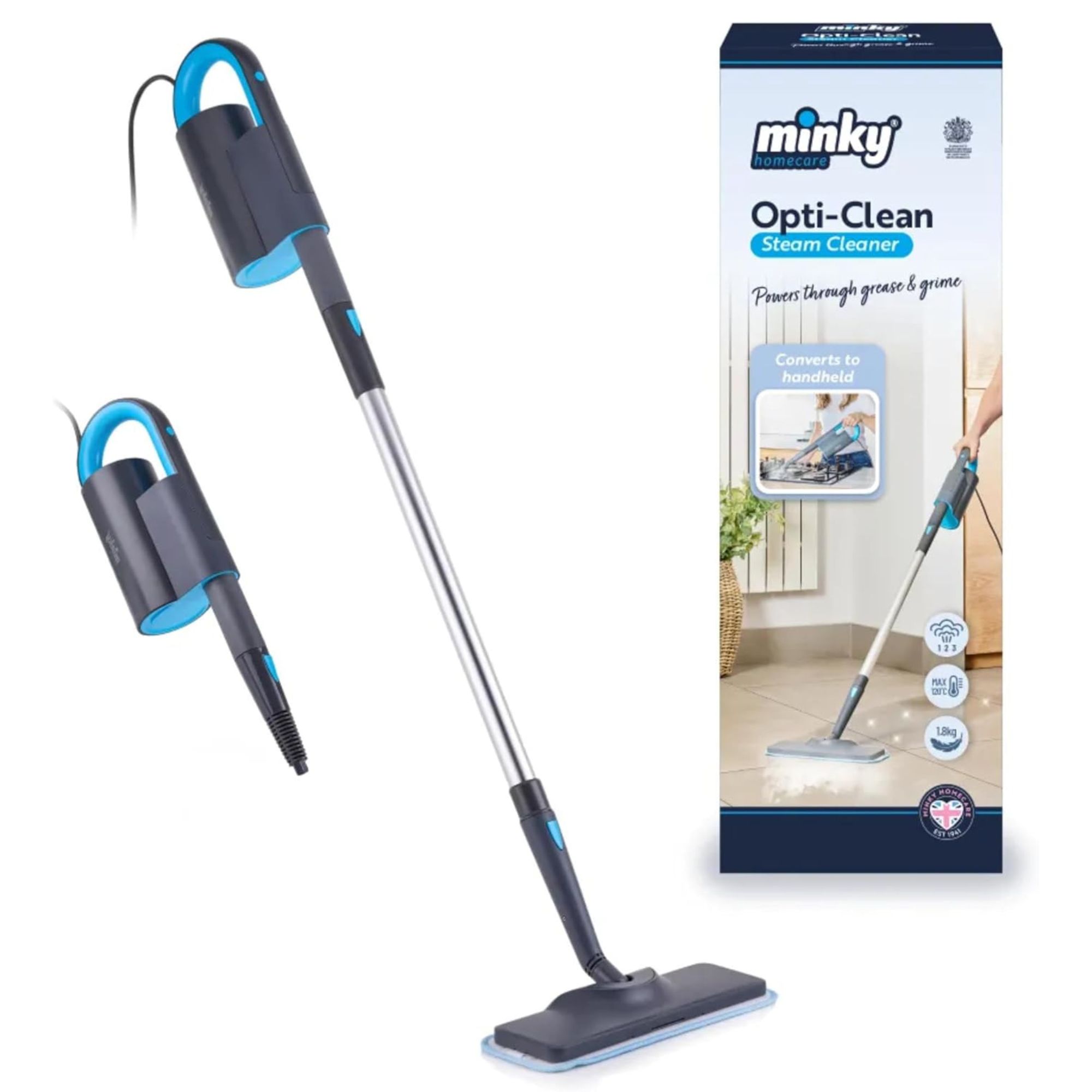 Minky Opti-Clean Steam Cleaner cut out