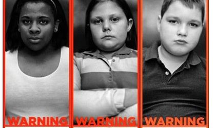 Print ads from Atlanta's "Strong 4 Life" campaign against childhood obesity.
