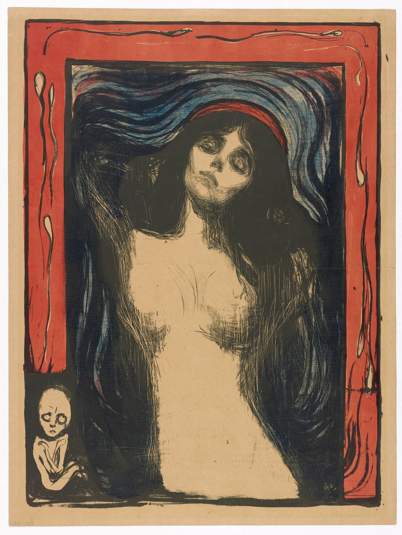 Madonna, 1895/1902. Edvard Munch (1863-1944).