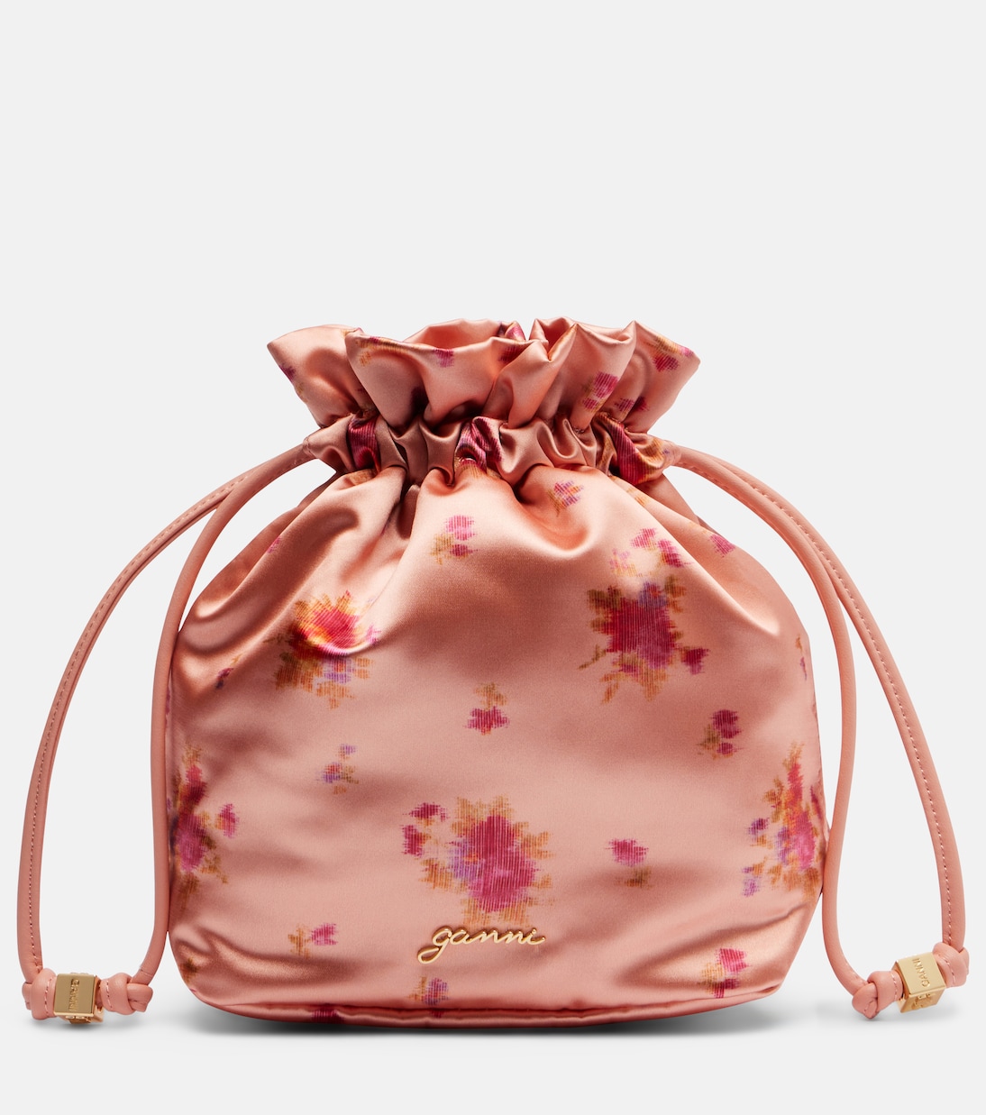 Floral Pouch in Pink - Ganni