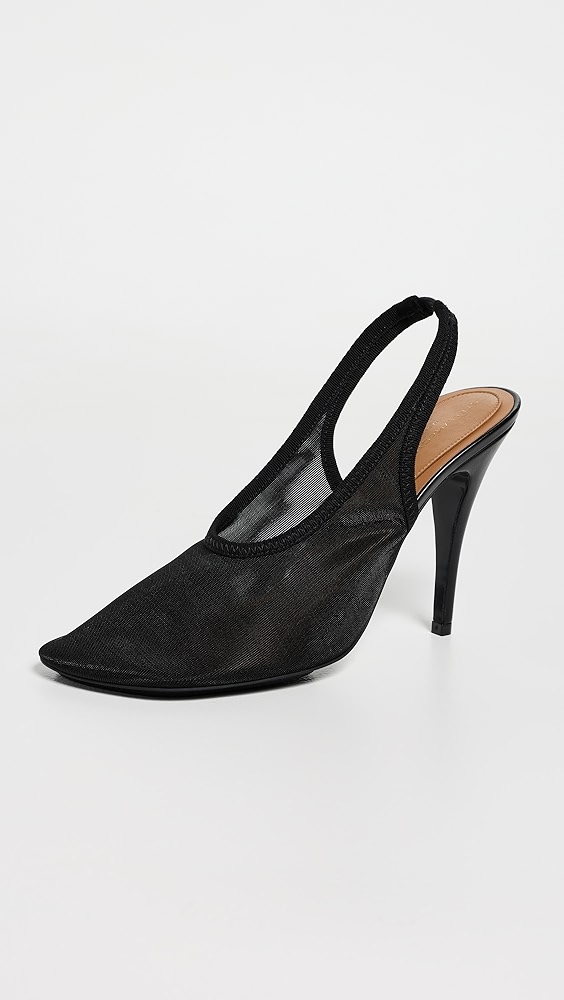 Stella Mccartney Slingback Stretch Mesh Pumps