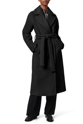 Bernardo Double Breasted Belted Coat (Was $240) 