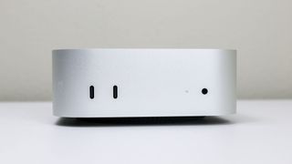 The front ports of the Mac mini M4