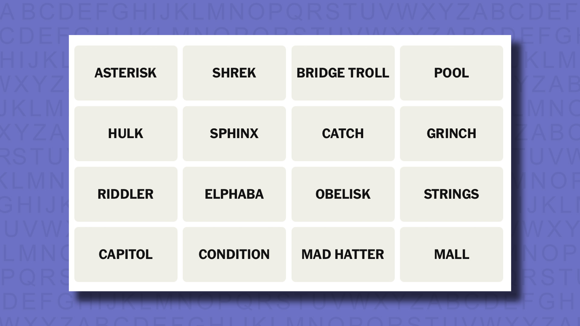 NYT Connections hints for game 711 on a purple background