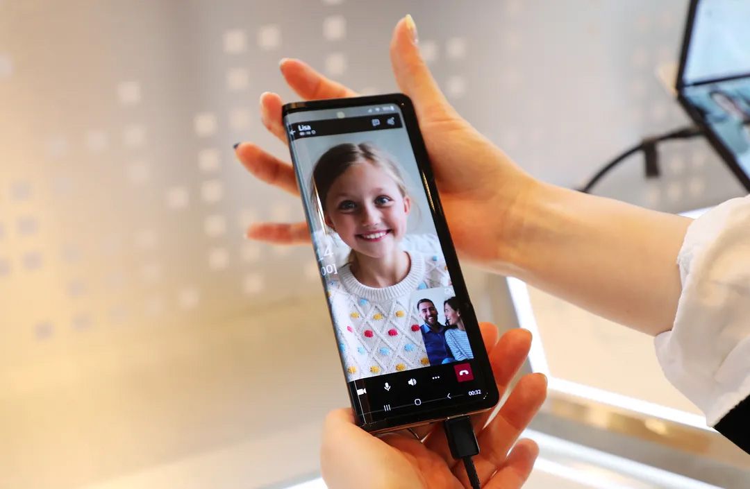 A new in-and-out folding display concept by Samsung Display shown off at CES 2023