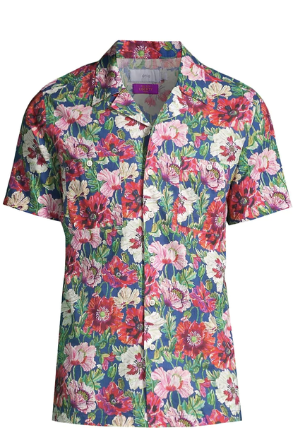 Onia Floral Pocket Camp Shirt