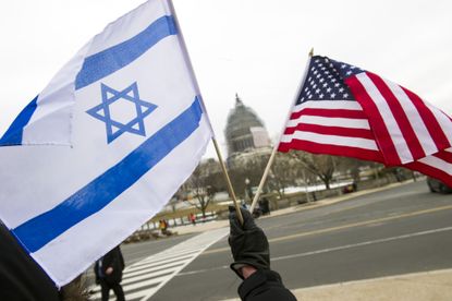 Israel and U.S. flags
